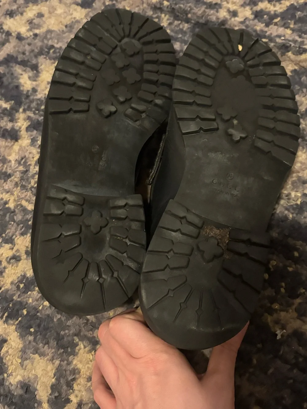 Gucci Black Leather Horsebit Loafers